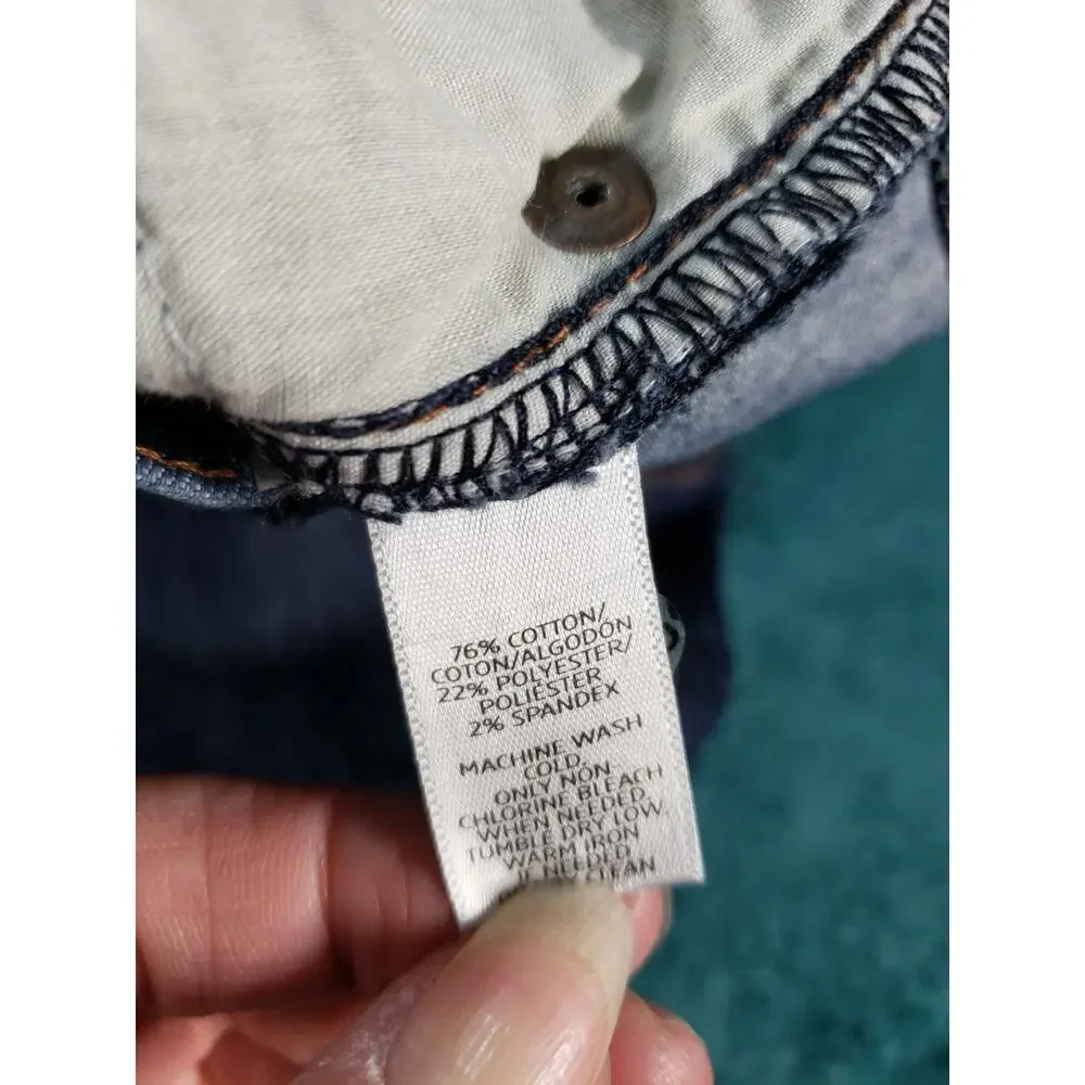 Loft Jeans Size 2 Petite Women Blue Pants Denim Stretch Mid Rise Modern Straight